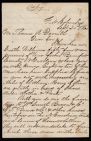 Letter from Captain Thomas Sparrow to Thomas A. Demill